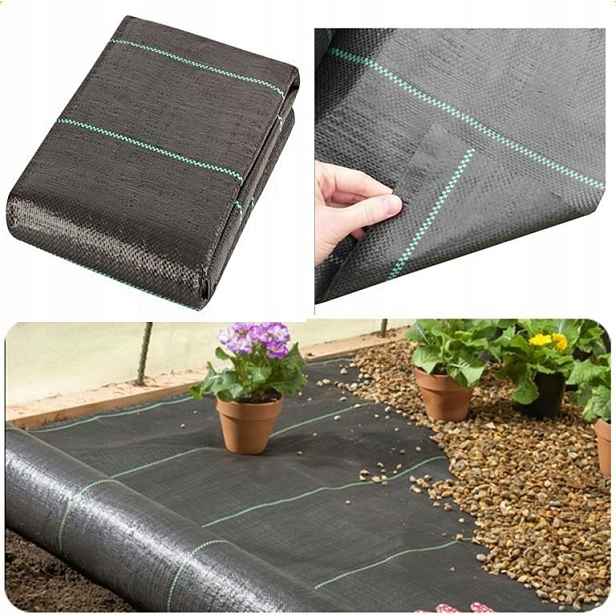 Agrotextilie černá Mata na plevel 110 cm x 100 m 70 g/m2 s Uv filtrem