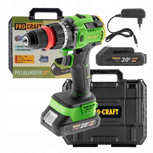 Aku vrtací šroubovák Procraft PA18LiH Dfr