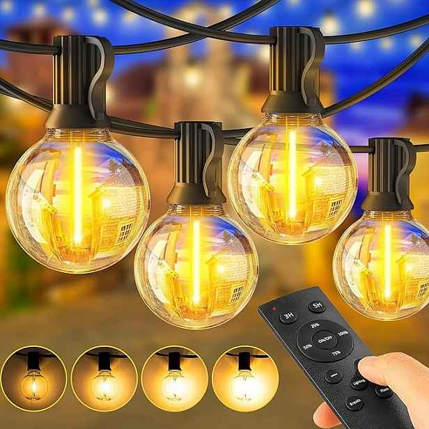 Jeymorkey Led venkovní girlanda G40 20m 25 žárovek 24V 2700K IP44