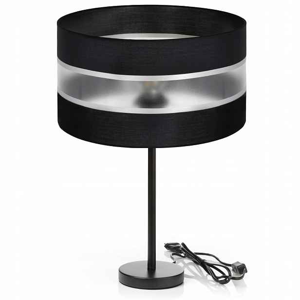 Noční Lampa Stolní Stínidlo S Pruhy 30 E27 Velká XL Do Obývacího Pokoje Led