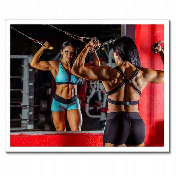Plakáty v rámu 50x40 Fitness Posilovna Síla