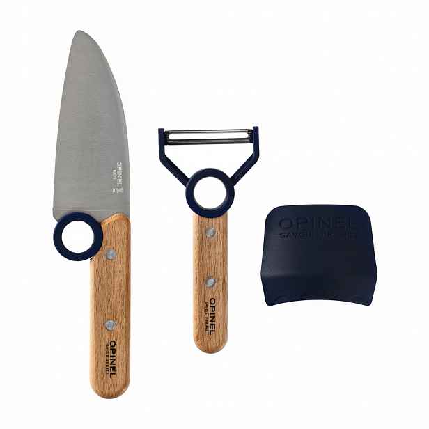 Kuchyňská sada Opinel pro děti Le Petit Chef tmavě modrá