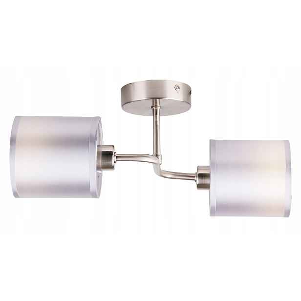 Saténově-chromové nástěnné svítidlo 2X40W E14 Sax Candellux