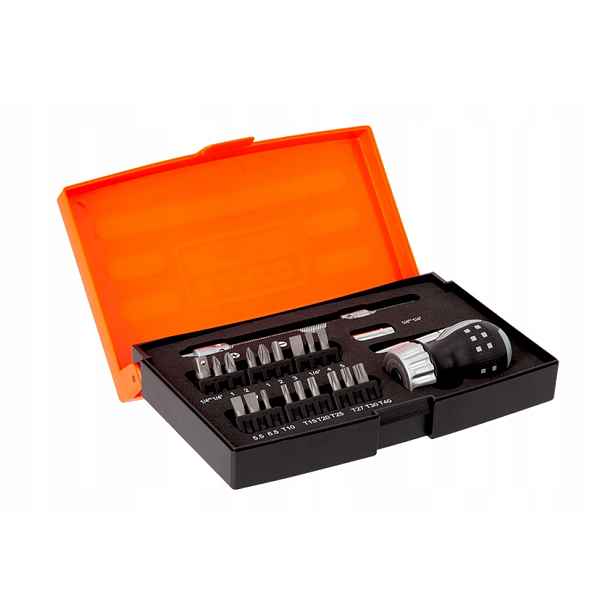 Šroubovák Ráčnový Sada 22 ks Bity Nástavce Ph Torx Plochý Hex Adaptér