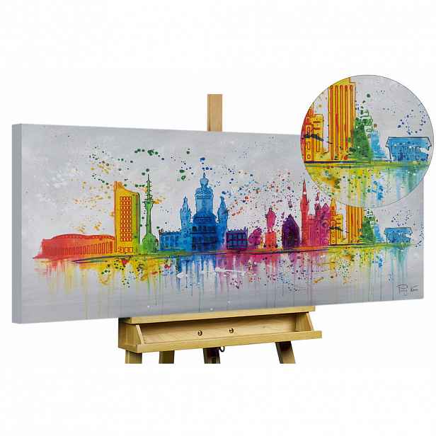 KUNSTLOFT OLEJOMALBA 120/60 cm, Město a architektura