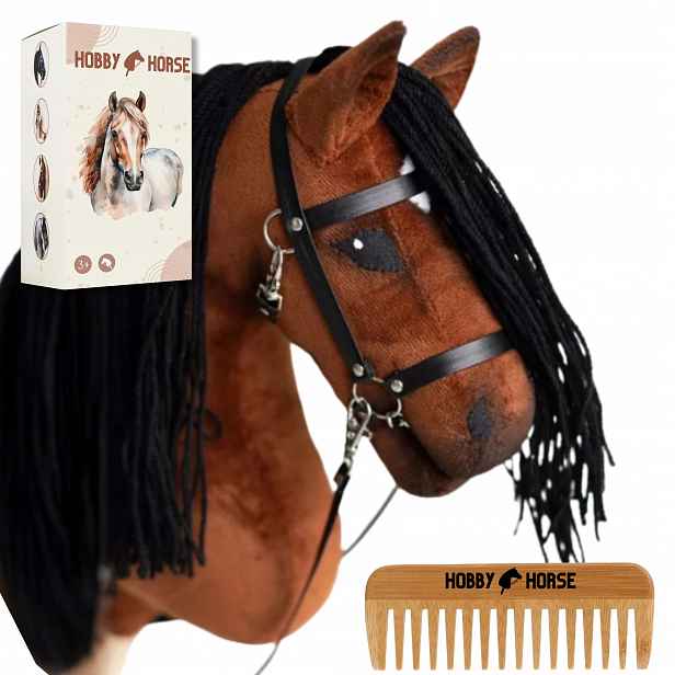 Dárek Krabička Pro Hobby Horse A4, Koňská Hříva, Hřeben S Koňskou Hlavou