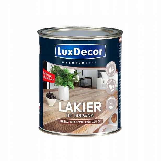Luxdecor Odolný Ochranný A Dekorativní Lak Na Dřevo Satén 2,2 L Bezbarvý