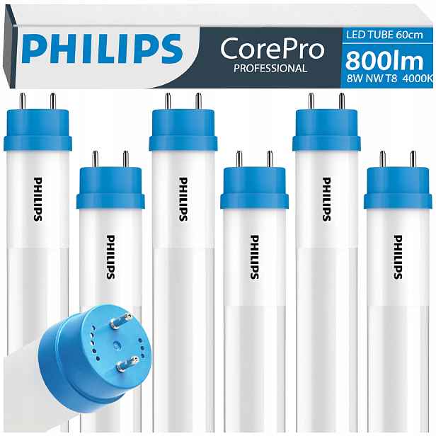 Philips Led žárovky 60 cm 8 W 18 W 800 lm 4000 K 50000 h CorePro 6 x