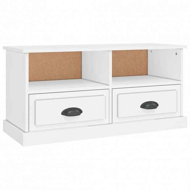 vidaXL TV skříňka bílá 93 x 35,5 x 45 cm kompozitní dřevo