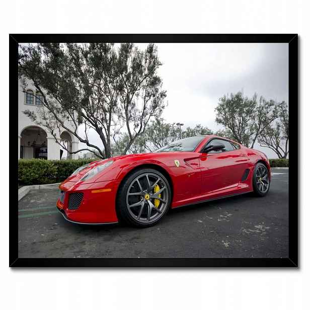 Plakáty v rámu 50x40 Červené auto Ferrari