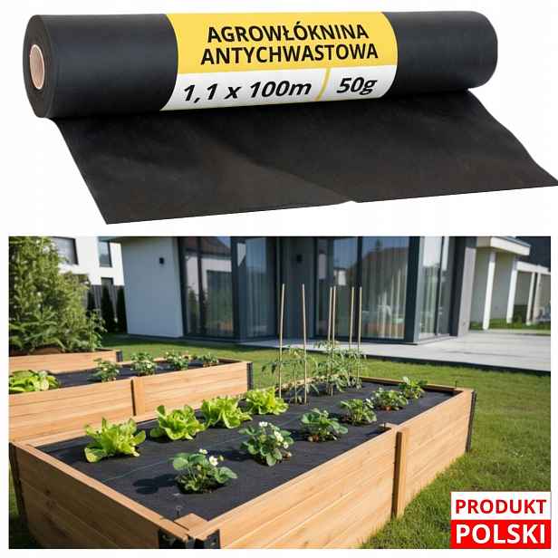 Agrotextilie 50 g/m2 1,1 m 100 m Uv pro zahradu mulčující trávníková ochrana rohož