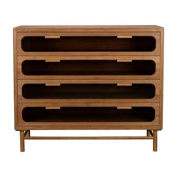 Bambusová komoda v přírodní barvě 105x88x38 cm Caroun – Dutchbone