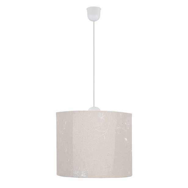 Béžová závěsná lampa 25 cm na farmářském provaze