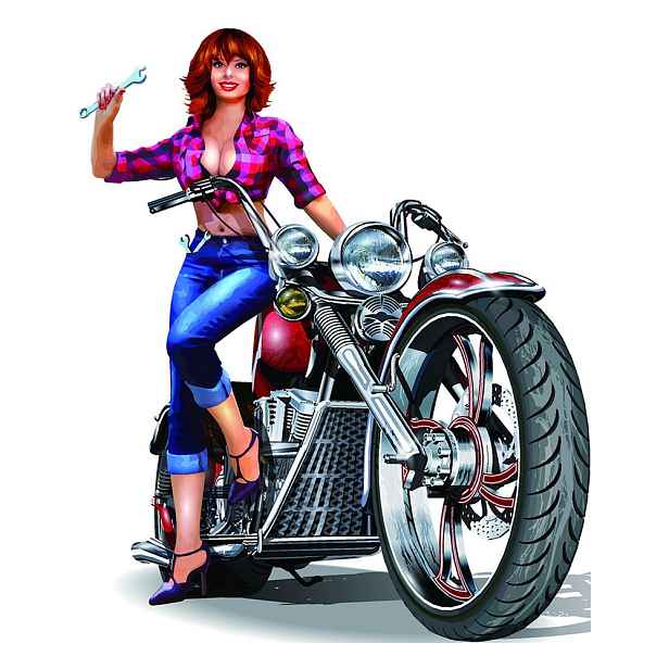 Nástěnná kovová cedule Motorbike - 60*1*50 cm Clayre & Eef