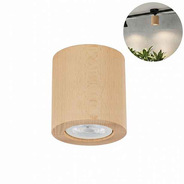 Nástěnný reflektor Bodové svítidlo Eve Hnědé dřevo GU10 pro Tk Lighting