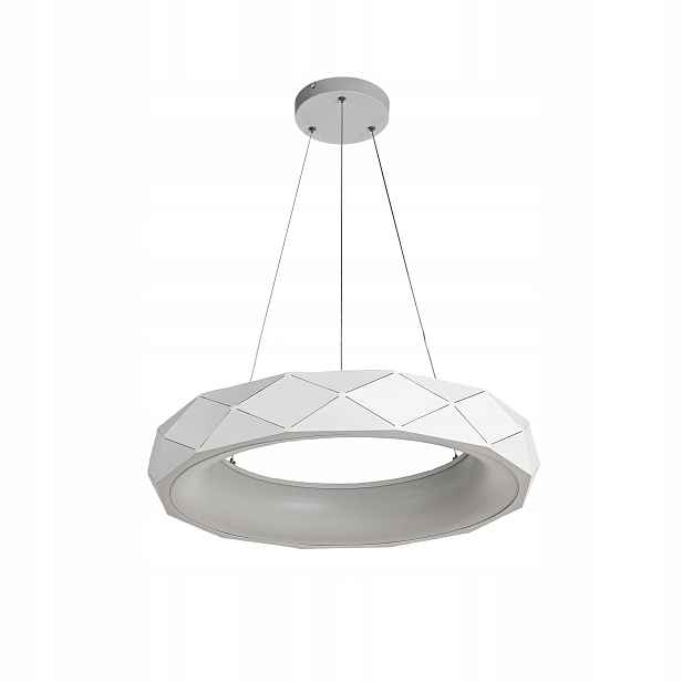 Závěsná Led lampa do obývacího pokoje, bílá, moderní, 60 cm Light Prestige