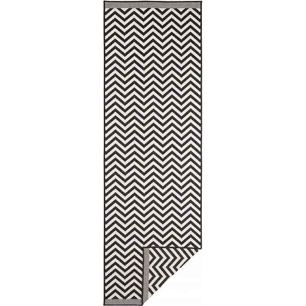 Koberec Běhoun 80x250 cm, oboustranný, plochý tkaný pro chodbu-předsíň