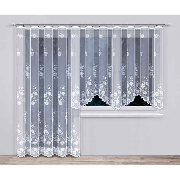Justi 150x250 cm 280x160 cm sada – 2 záclony (s lemováním) od výrobce Haft S.a.