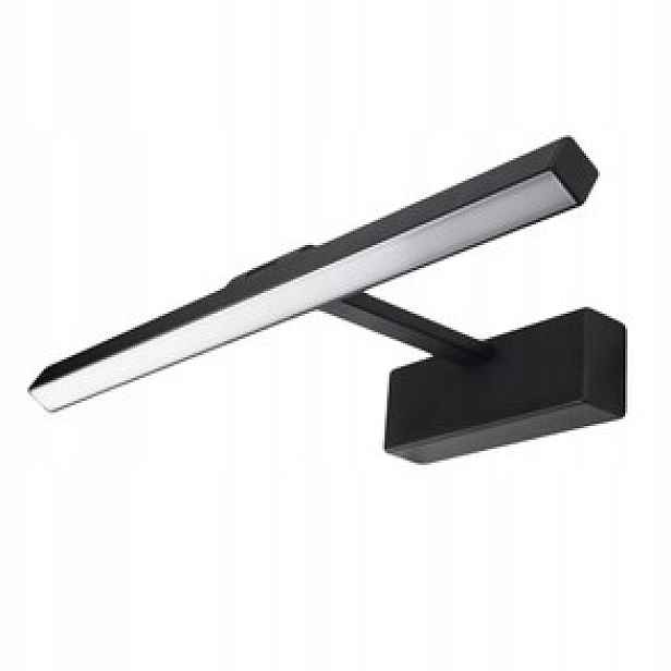 Led koupelnové nástěnné svítidlo nad zrcadlo do koupelny 9W, barva černá, neutrální