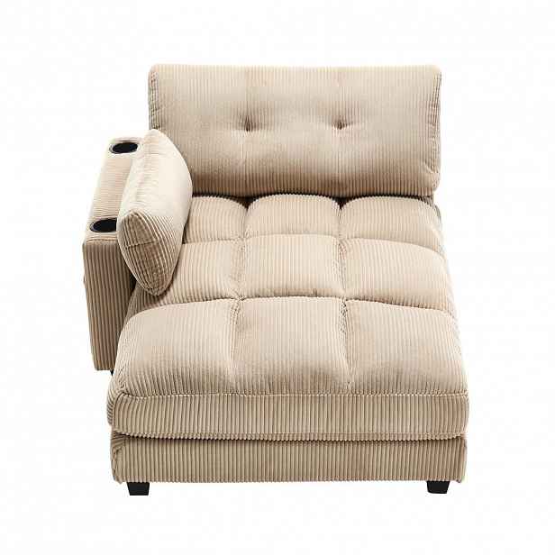 ROZKLÁDACÍ POHOVKA 140/112/81 cm Khaki
