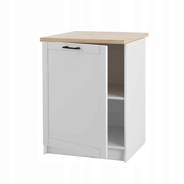 Kuchyňská skříňka Stojící spodní Rámeček Bílá Matná s deskou pro sestavy 60 cm