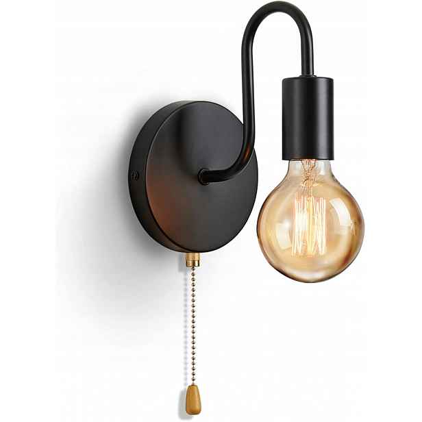 Průmyslová Nástěnná Lampa E27 40W S Přepínačem Do Obývacího Pokoje A Ložnice