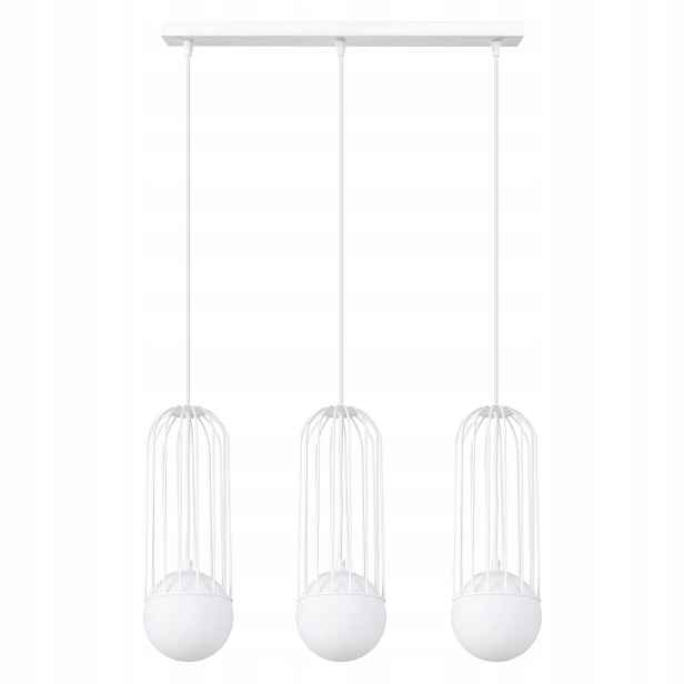 Sollux Závěsná lampa košíček trojitý bílý Brina 3xG9 8W SL.1333