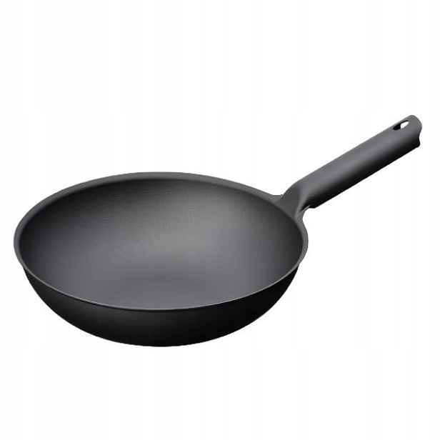 Tenkostěnný litinový wok Ssc Unilloy 31 cm 5,8 l, indukční SW311BK