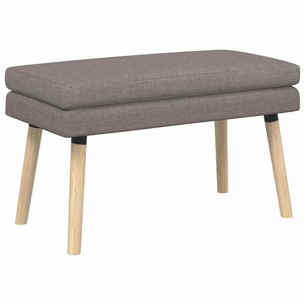vidaXL Dvouúrovňová lavice Taupe 80 x 40 x 47 cm Textil