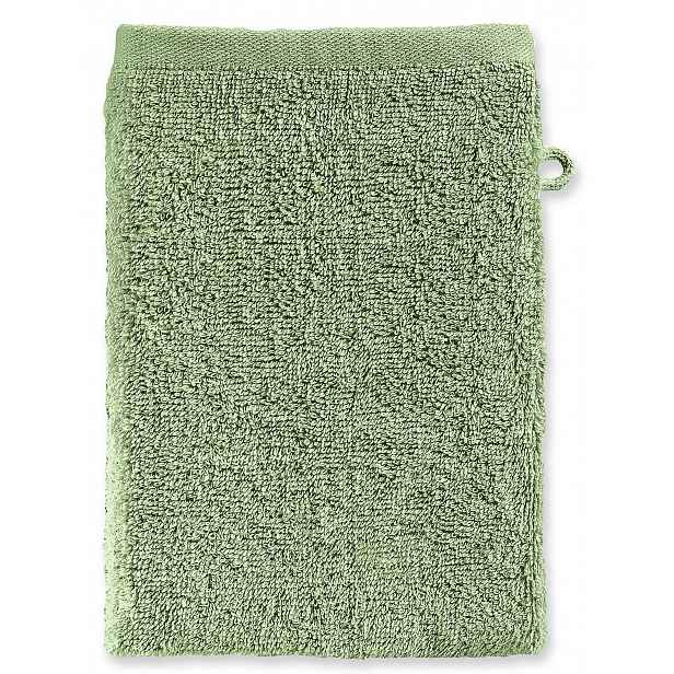 Žínka na mytí California 15x21 cm, zelené froté