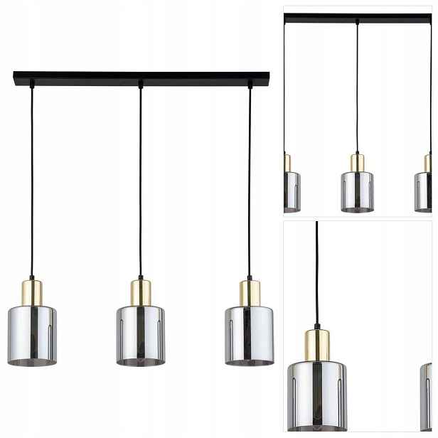 Zlatá závěsná lampa Sierra s klasickým designem, elegantní lesk v obývacím pokoji Tk Lighting