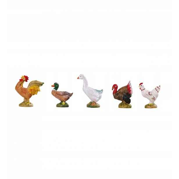 5 různých ptáků, pro figurky o výšce 12 cm – Fontanini