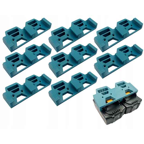 Dvojitý držák na 2 baterie je vhodný pro Makita Lxt 18V mini 8ks