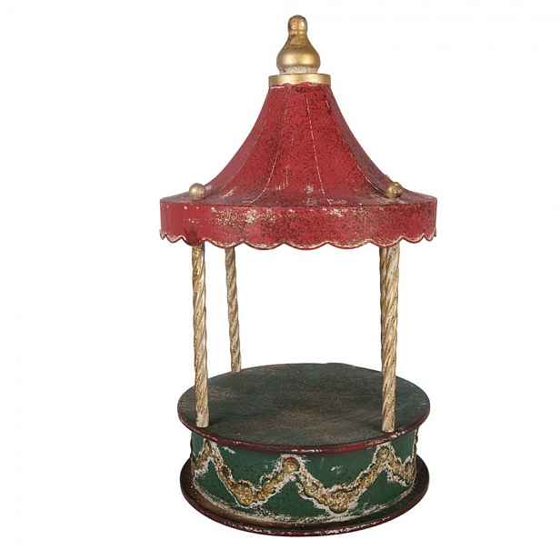 Vintage kovový kolotoč – Kouzlo starých Vánoc - Ø 27*48 cm Clayre & Eef