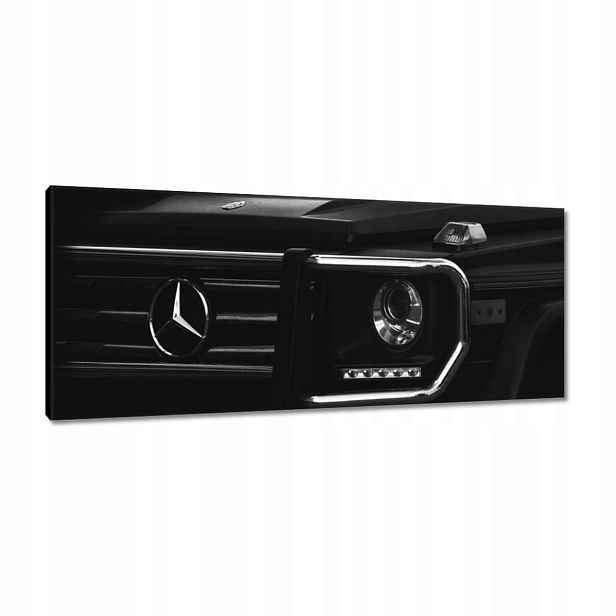 Obrazy 100x40 Mercedes černý terénní