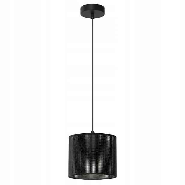 Závěsná lampa černá kulatá Ø 18 cm síťka do obývacího pokoje ložnice Luminex