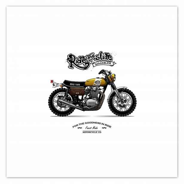 Plakáty 140x140 Motocykl Zabytek Vintage