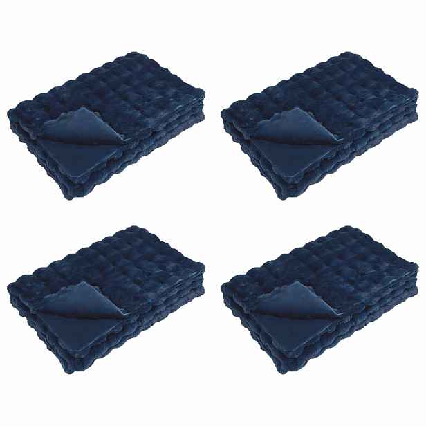 vidaXL Protiskluzová deka z umělé králičí kožešiny Olite 4 ks 8.1 kg