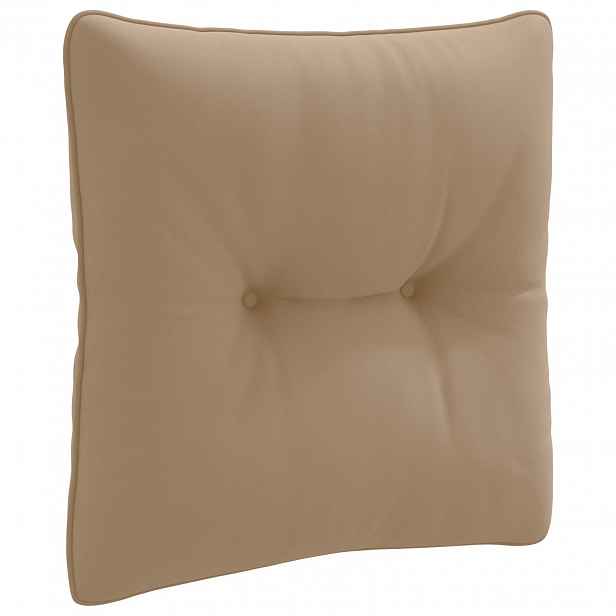 vidaXL Zádový polstr PUTTEN 100% polyester Taupe 40 x 40 x 10 cm