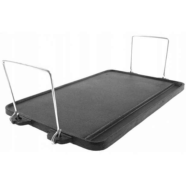 Grilovací deska Litina Kinghoff obdélníková 44 x 24 cm oboustranná