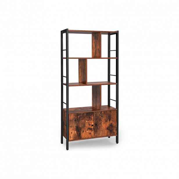 Boxxx REGÁL NA DOKUMENTY, hnědá, černá, 74/154,5/30 cm