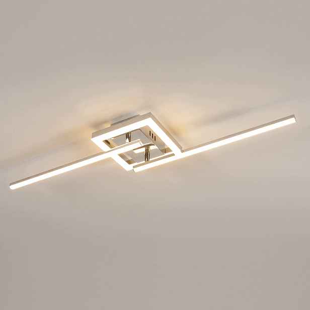 Stropní lampa chromovaná závěsná Led otočná moderní do obývacího pokoje 3000K 26W