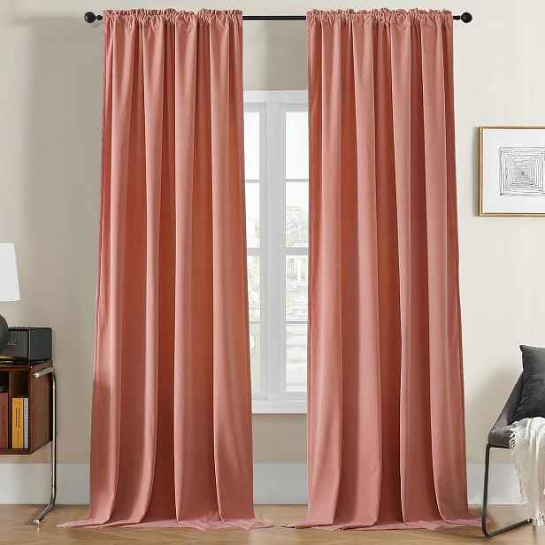 Záclony 2ks 224x132 cm růžová závěs