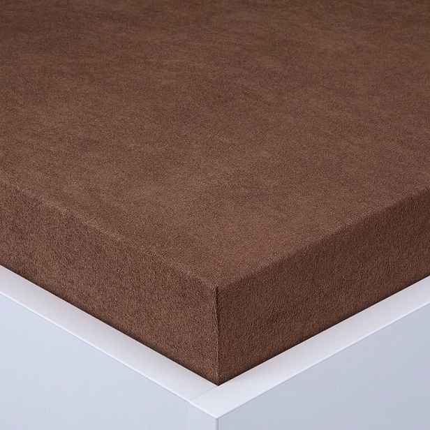 decoDoma Napínací prostěradlo froté EXCLUSIVE tmavě hnědé sada 2 ks 90 x 200 cm