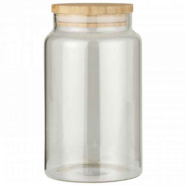 IB Laursen Skleněná dóza na potraviny BAMBOO s bambusovým víkem 1000 ml