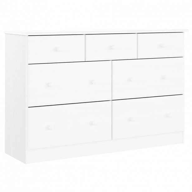 vidaXL Komoda ALTA bílá 112 x 35 x 73 cm masivní borové dřevo