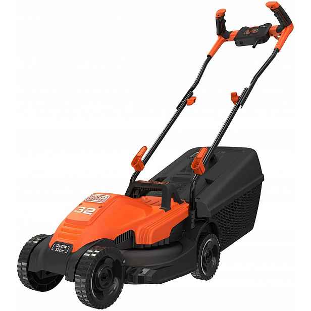 Black+decker BEMW451BH Výkonná elektrická sekačka šířka 32 cm 1200 W 35 l