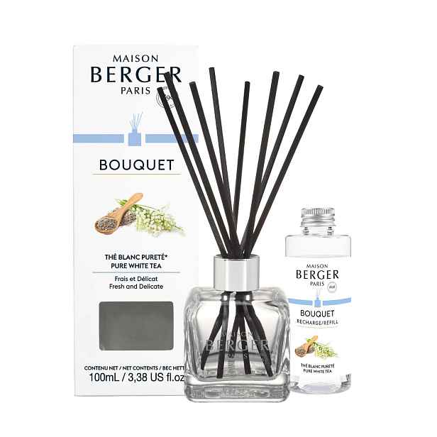 Maison Berger Paris Aroma difuzér Cube + náplň Čistý bílý čaj 100 ml 7921
