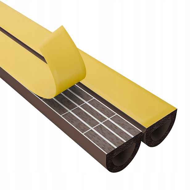Těsnění do okenních dveří Samolepicí Tlumící bronz Typ D 12x10 mm 25 m