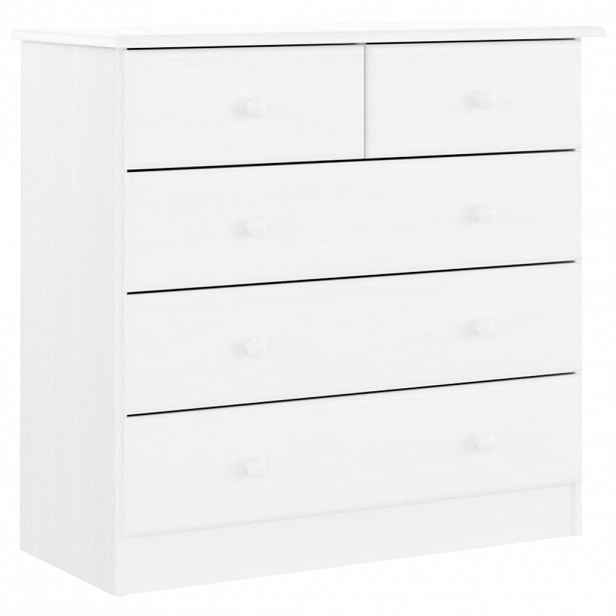 vidaXL Komoda ALTA bílá 77 x 35 x 73 cm masivní borové dřevo